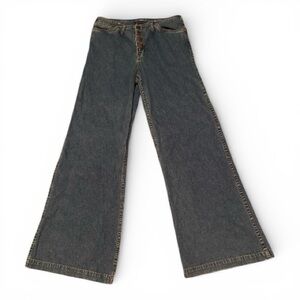 Anthropology Star Button Fly Flare Jeans
